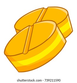 Cute and funny vitamin C tablet for health care - vector.