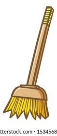 Cute and funny wooden broom for your cleaning activity