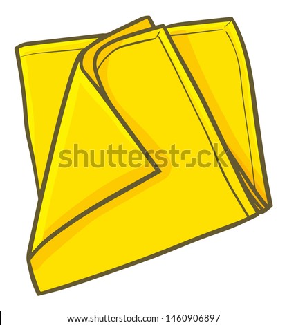 Cute and funny yellow cleaning cloth for cleaning activities