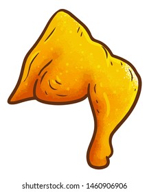 Cute and funny yummy upper thighs chicken ready to eat