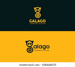 Cute Galago Tech Logo Vector