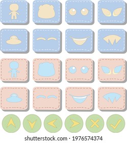 Cute Game Button  for Kids