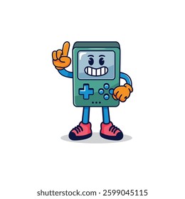 Cute game character mascot illustration