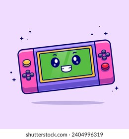 Cute Game Console Cartoon Vektorsymbol Illustration.
Technology Holiday Icon Konzept isolierter Premium-Vektorgrafik.
FlatCartoon-Stil