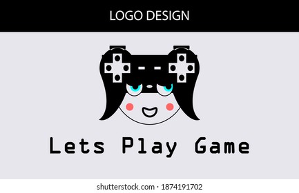 cute game logo design vector, illustrator.