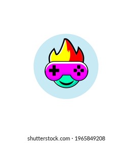 Cute gamer boy vector design
