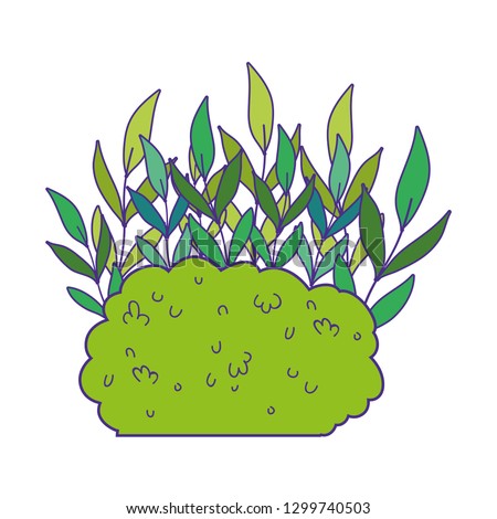 cute garden bush icon