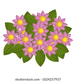 cute garden flowers icon