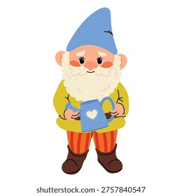 Cute garden gnome in