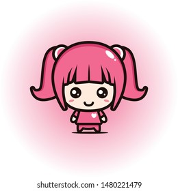 
CUTE GEEK PINK GIRL DESIGN.eps