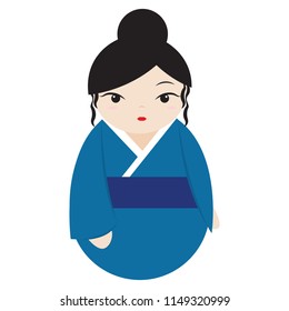 Cute Geisha Character Stock Vector (Royalty Free) 1149320999 | Shutterstock