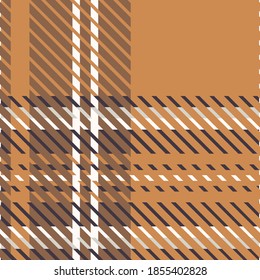 Geschlechtsneutrale Tartan Vektor nahtlos Muster. Geprüfter schwarzer Flanelldruck für keltische Innendekoration. Für hochkarätiges, trendiges Grafikdesign. Geflecktes rustikales Hundstooth Gitter. 