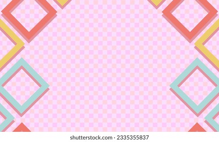Cute geometric background template designs