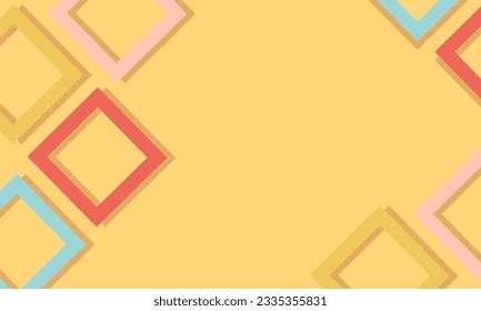 Cute geometric background vector design template