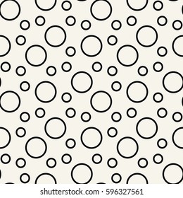cute geometric bubbles graphic print vector pattern
