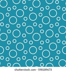 cute geometric bubbles graphic print vector pattern