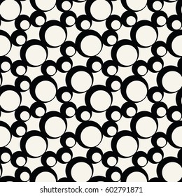 cute geometric bubbles graphic print vector pattern