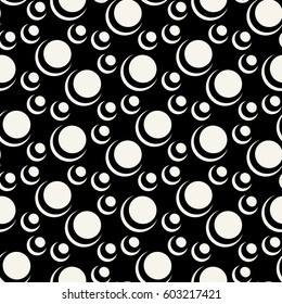 cute geometric bubbles graphic print vector pattern