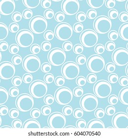 cute geometric bubbles graphic print vector pattern
