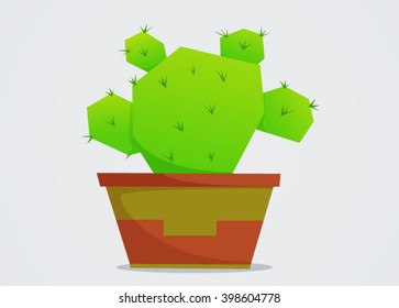 Cute geometric cactus