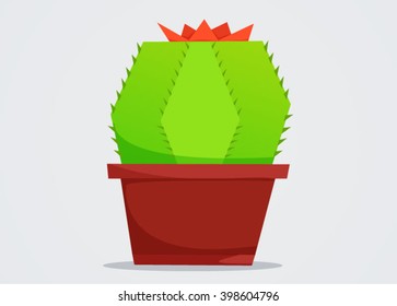 Cute geometric cactus