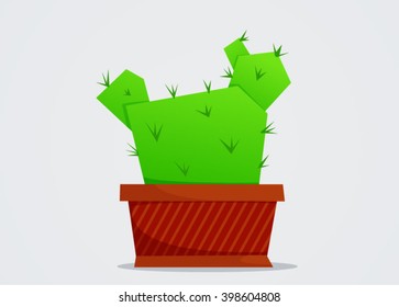 Cute geometric cactus