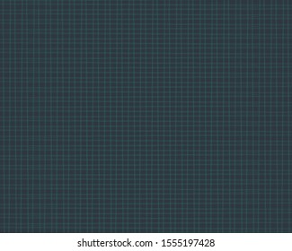 Cute geometric checkered pattern in green lines on navy background. Adorable luxury texture. Vector illustration