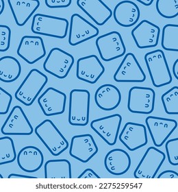Cute geometric figure pattern seamless. Baby fabric texture