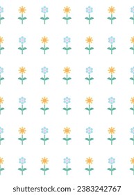 Diseño de patrones interminables geométricos florales sin costura. Ilustración vectorial.