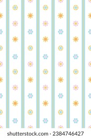 Diseño de patrones interminables geométricos florales sin costura. Ilustración vectorial.