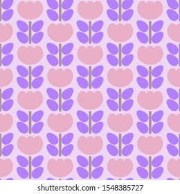 Cute geometric flower leaf seamless pattern. vector eps editable. ready use print for paper, cover book, fabric, flyer, poster, social media post, decoration etc.
