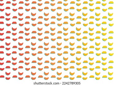 diseño de patrones geométricos lindos de color amarillo a naranja