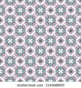 Cute geometric seamless pattern in gentle colors. Overlapping art forms, stripes, polygons, segments are grouped and arranged in a certain order. Vector. 

