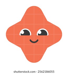 Cute Geometric Shapes Character Vector - 16