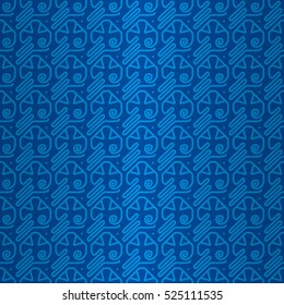 Cute geometrical seamless pattern background in ethnic style. Plain mosaic repeatable backdrop. Contemporary texture. Bright, contrast design for curtain, textile, fabric or other purpose.