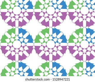 Cute geometrical textile pattern design and modern stylish wallpaper