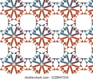 Cute geometrical textile pattern design and modern stylish wallpaper