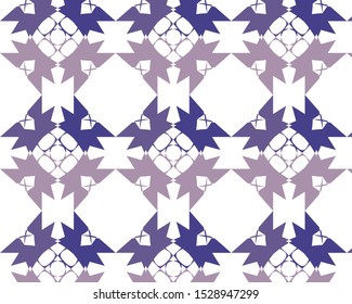 Cute geometrical textile pattern design and modern stylish wallpaper