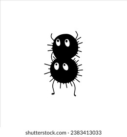 cute germ character vector illustration