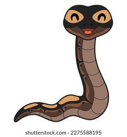 Cute ghi mojave ball python cartoon