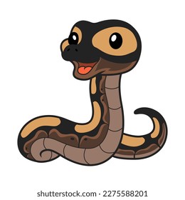 Cute ghi mojave ball python cartoon