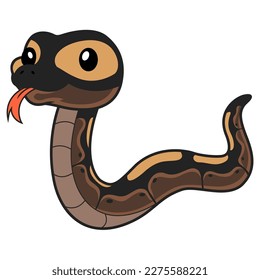 Cute ghi mojave ball python cartoon