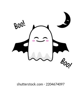 
fantasma lindo disfrazado de murciélago