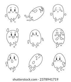 Cute ghost character 