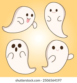 Cute Ghost Character for Halloween Festivities