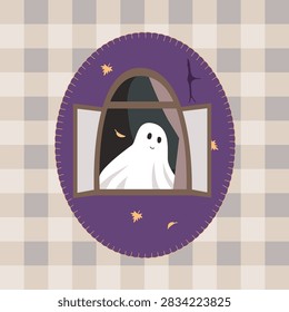 Cute ghost character look