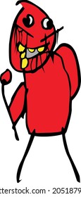 cute ghost in child draw style