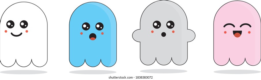 Cute Ghost Collection for Halloween