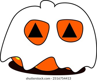 Cute ghost costume pumpkin gel