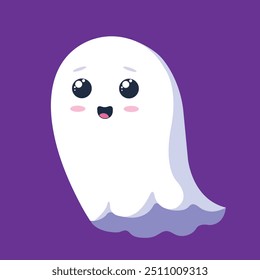 Cute Ghost: Fully EDITABLE vector file, files Type AI, EPS INCLUDED, High-Resolution JPEG file, Easy to customize, RGB Color, size 5000 x 5000 Pixel